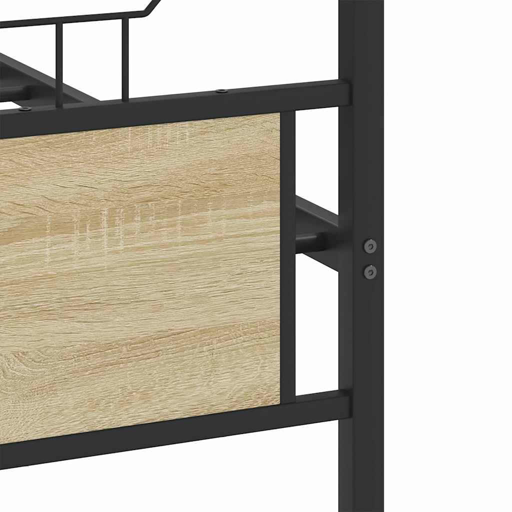 sengeramme uden madras 193x203 cm metal sonoma-eg