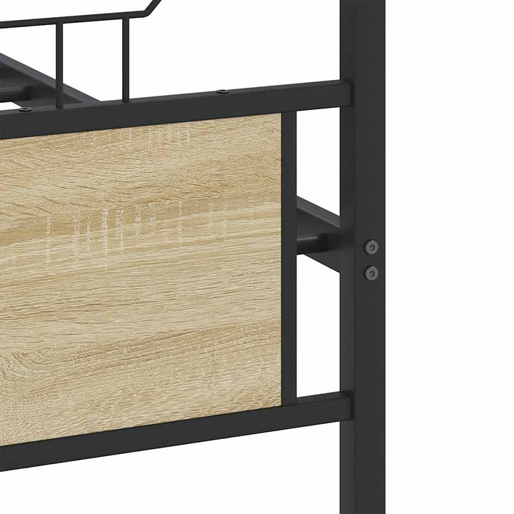 sengeramme uden madras 200x200 cm metal sonoma-eg