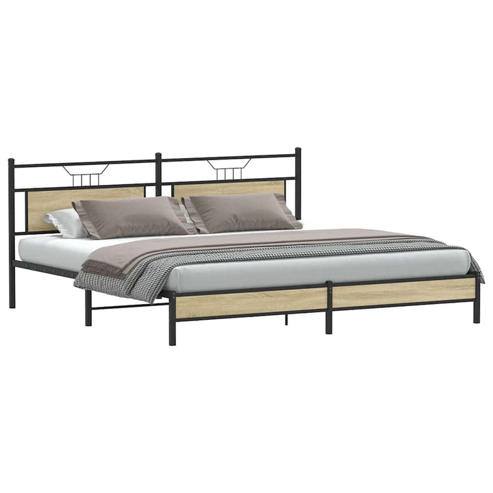 sengeramme uden madras 193x203 cm metal sonoma-eg