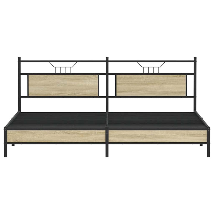sengeramme uden madras 193x203 cm metal sonoma-eg