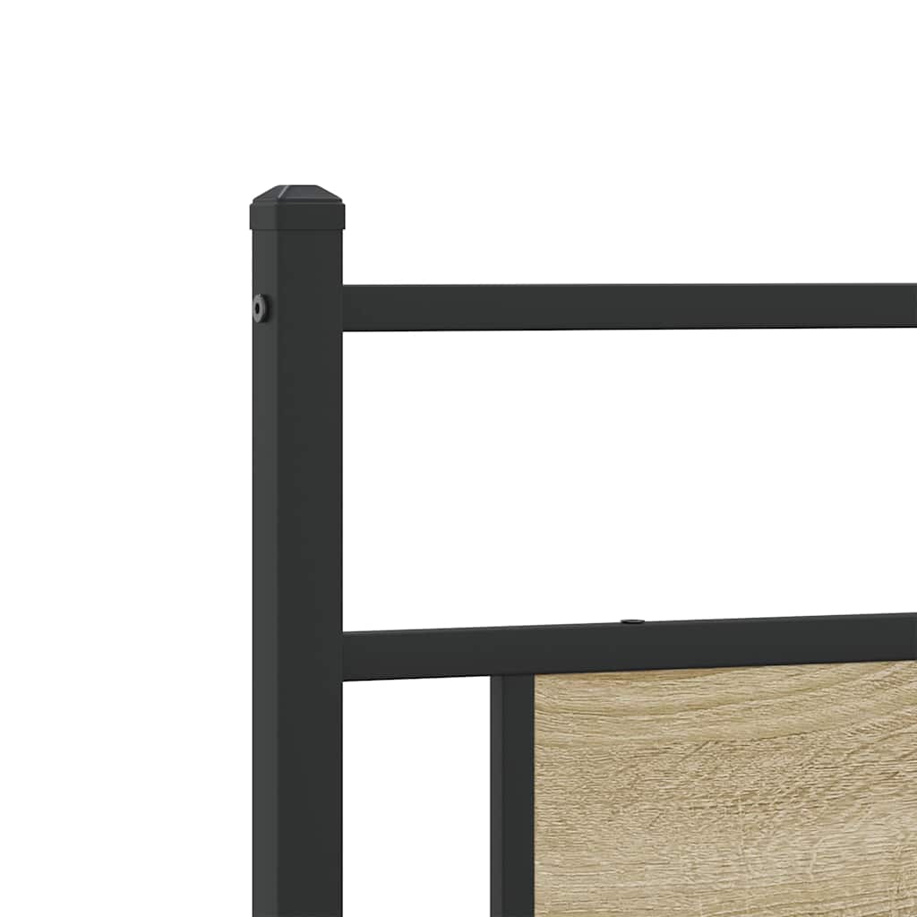 sengeramme uden madras 200x200 cm metal sonoma-eg