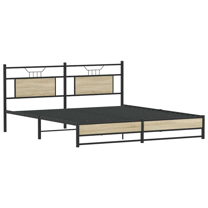 sengeramme uden madras 183x213 cm metal sonoma-eg