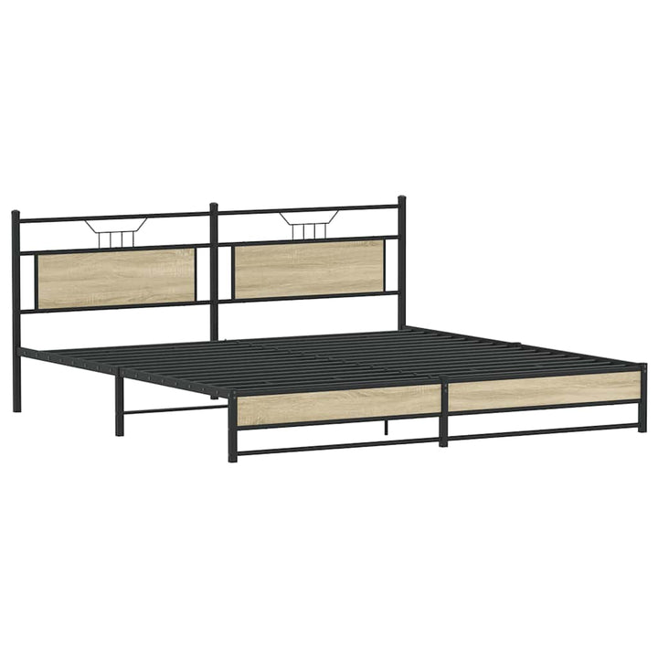 sengeramme uden madras 193x203 cm metal sonoma-eg