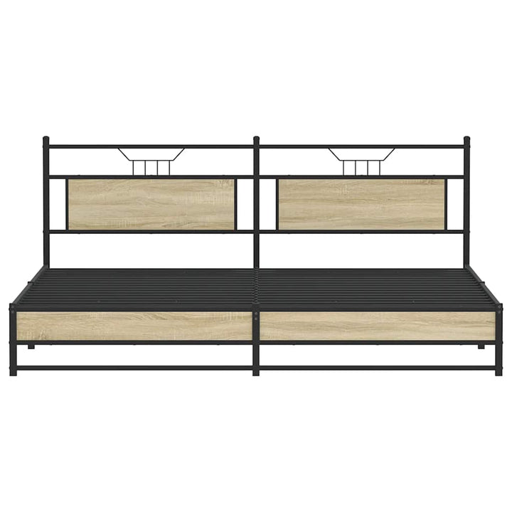 sengeramme uden madras 193x203 cm metal sonoma-eg