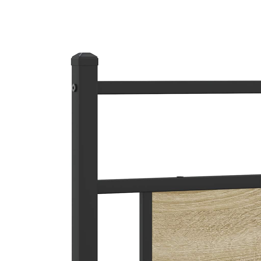 sengeramme uden madras 193x203 cm metal sonoma-eg