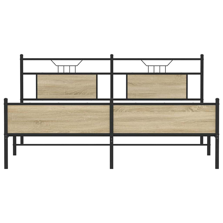 sengeramme uden madras 160x200 cm metal sonoma-eg