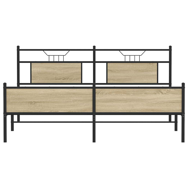 sengeramme uden madras 160x200 cm metal sonoma-eg