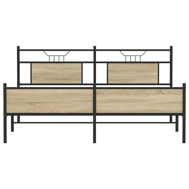 sengeramme uden madras 180x200 cm metal sonoma-eg