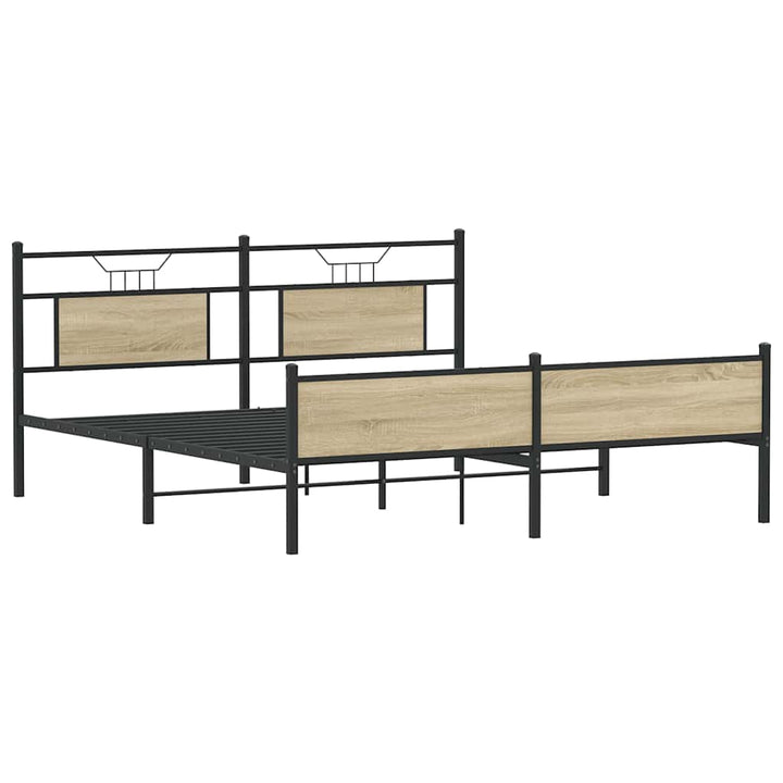 sengeramme uden madras 183x213 cm metal sonoma-eg