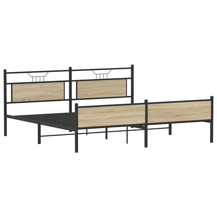 sengeramme uden madras 193x203 cm metal sonoma-eg