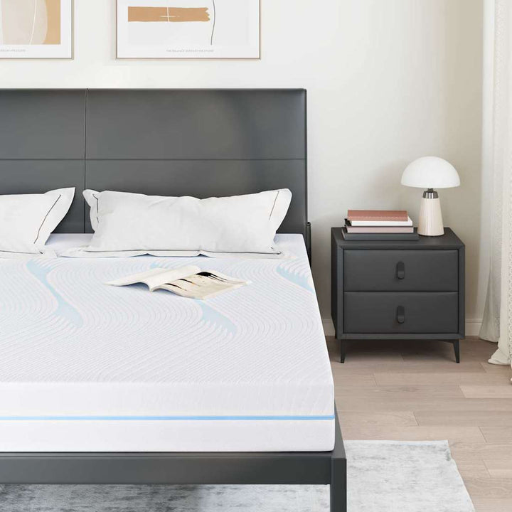 Madras Medium fast 180 x 200 cm Hvid