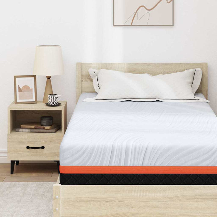 Madras Hvid og Grå 90 x 190 cm Jacquard stof