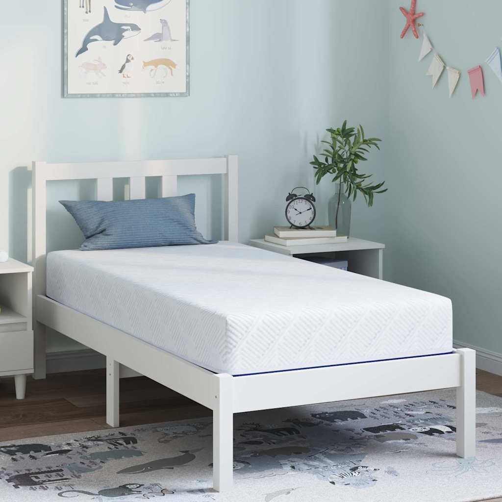 Madras Hvid og Blå 80 x 160 cm Jacquard stof