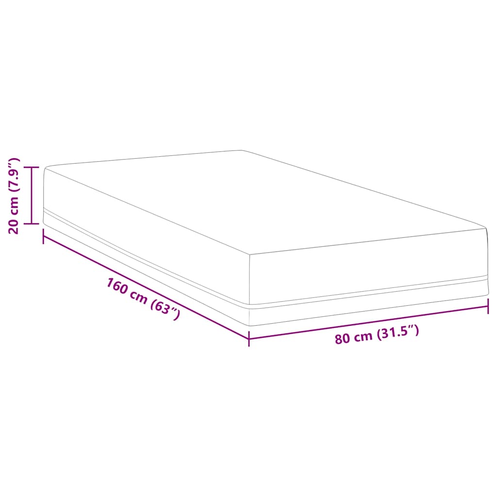 Madras Hvid og Blå 80 x 160 cm Jacquard stof