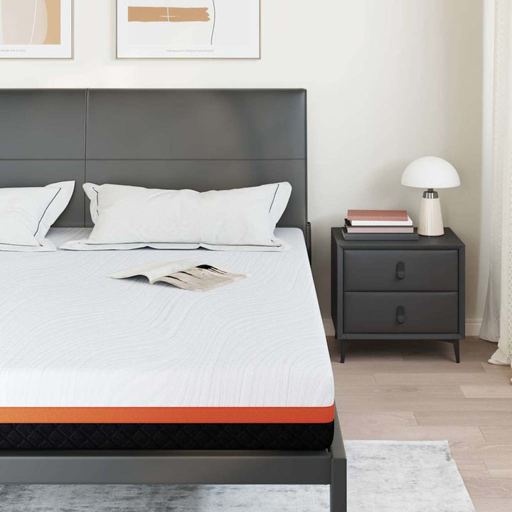 Madras Hvid og sort 180 x 200 cm Jacquard stof