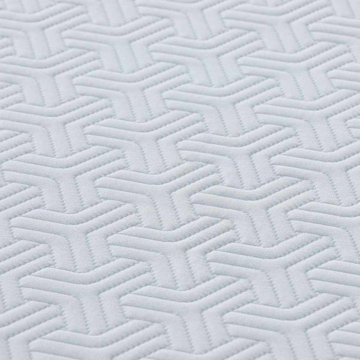 Madras Hvid og Grå 80 x 160 cm Jacquard stof