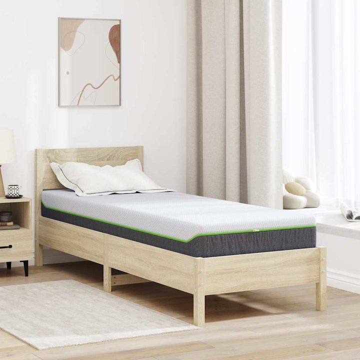 Madras Medium blød 70 x 200 cm Hvid og Grå