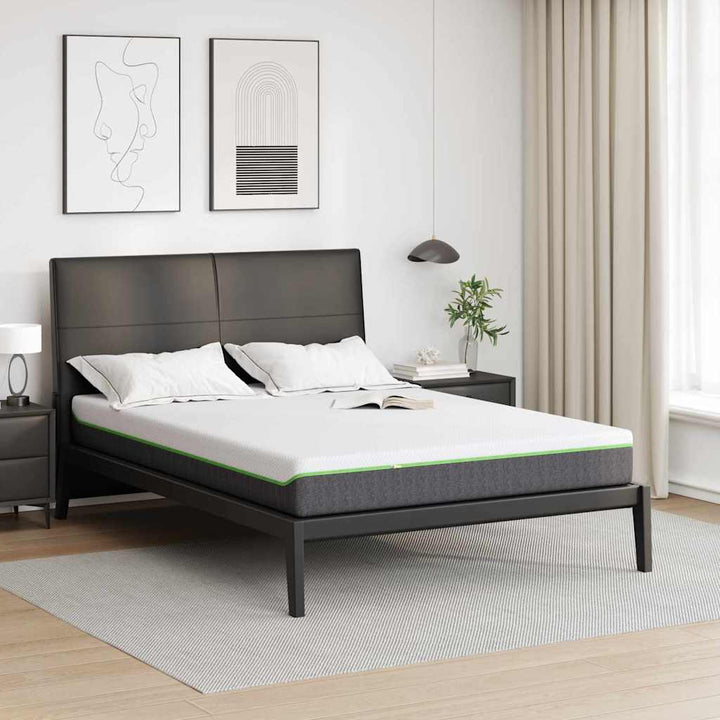 Madras Medium blød 140 x 190 cm Hvid og Grå