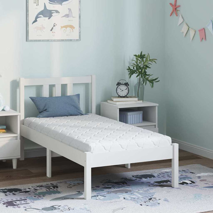Madras Hvid 60 x 120 cm Jacquard stof