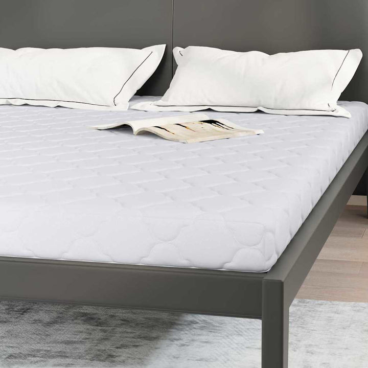 Madras Hvid 160 x 200 cm Jacquard stof