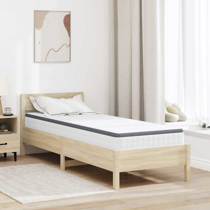 Madras Medium blød 80 x 200 cm Hvid og Grå