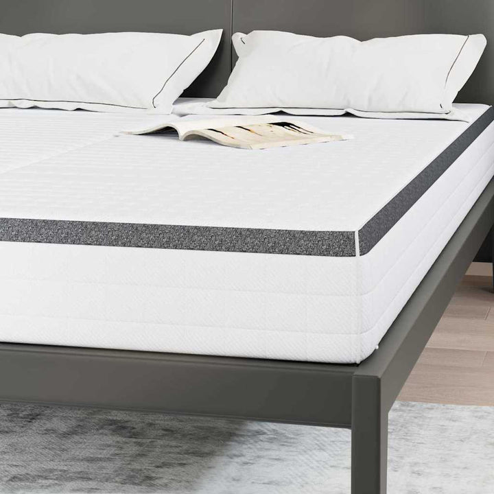 Madras 2 stk. Medium blød 70 x 190 cm Hvid og Grå