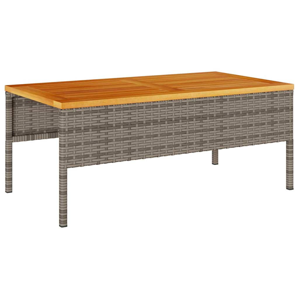 Havesofa Sæt 6 stk. Grå og Mørkegrå polyrattan