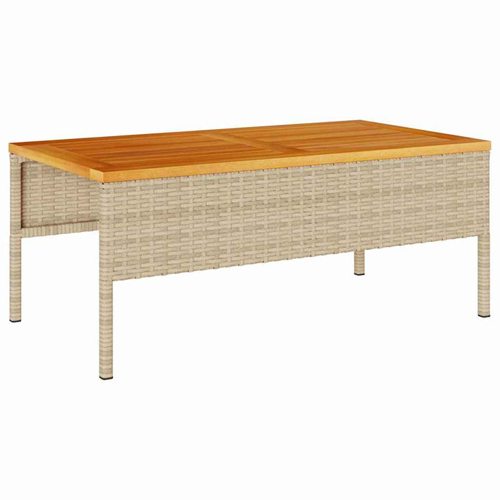 Havesofa Sæt med pude 6 pcs Beige og lys grå polyrattan