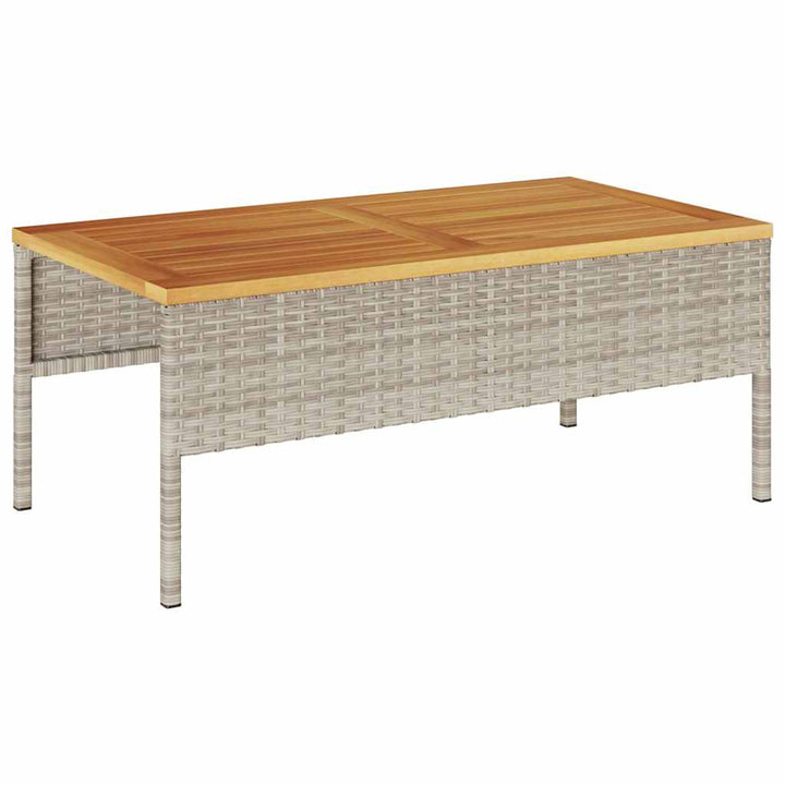 Havesofa Sæt 6 stk. Lysegrå og mørkegrå polyrattan