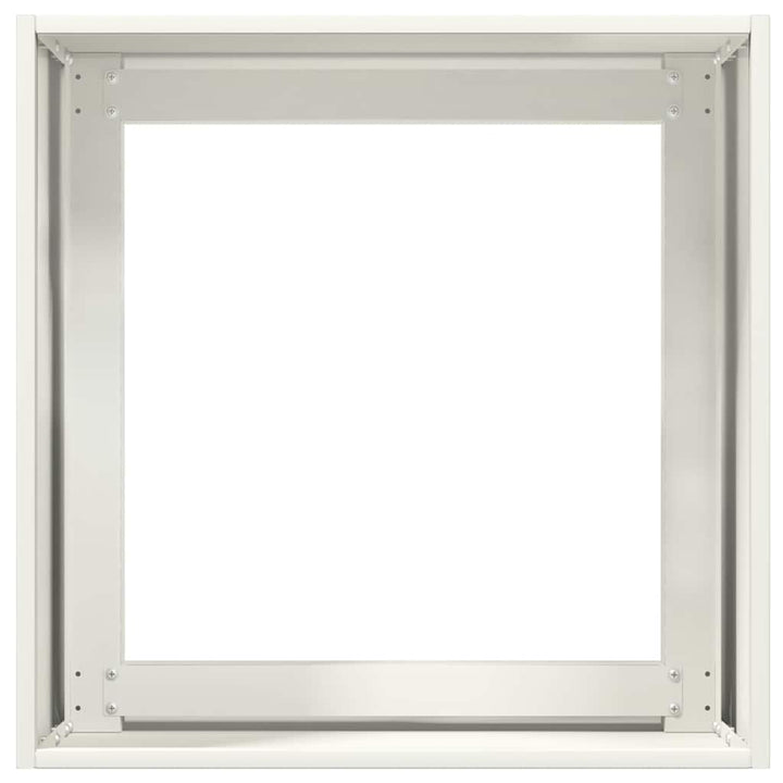 plantekasse 40x40x40 cm koldvalset stål hvid