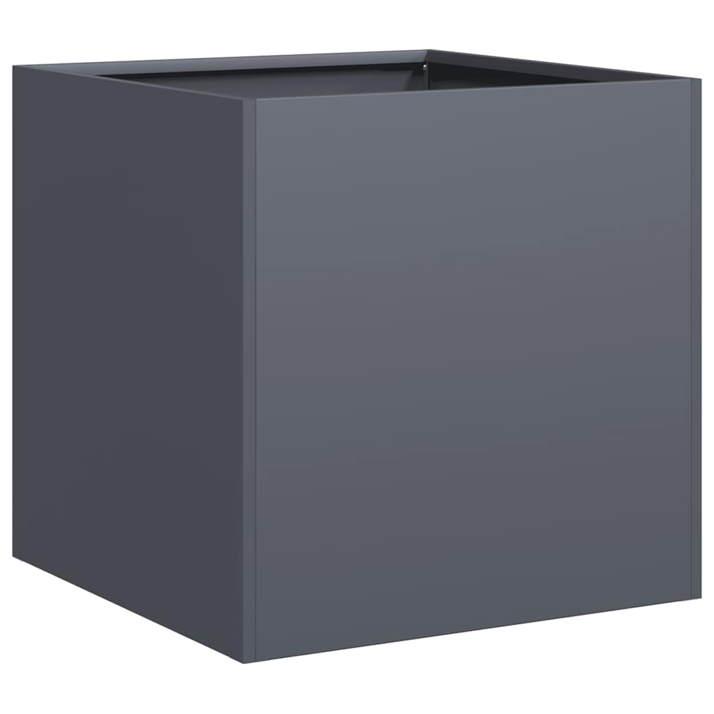 plantekasse 40x40x40 cm koldvalset stål antracitgrå
