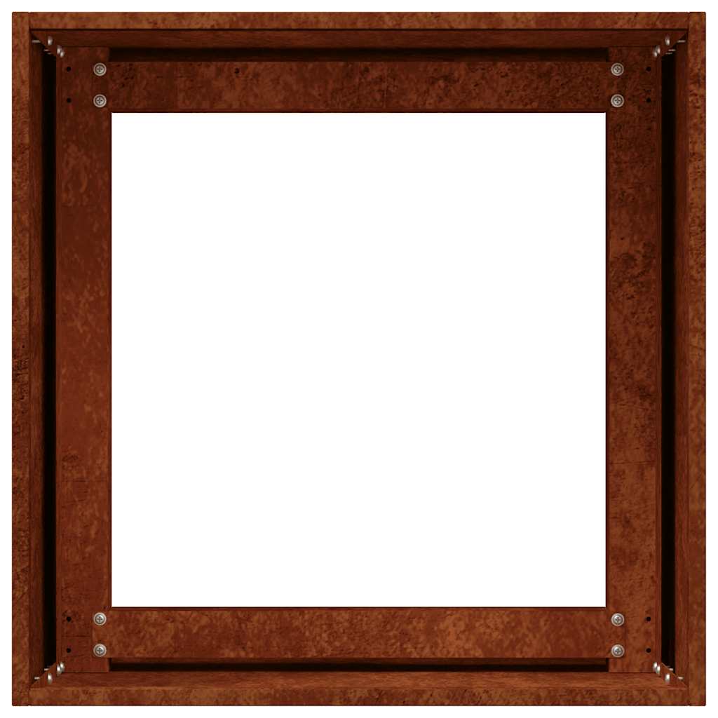plantekasse rustfarvet 40x40x40 cm forvitringsstål