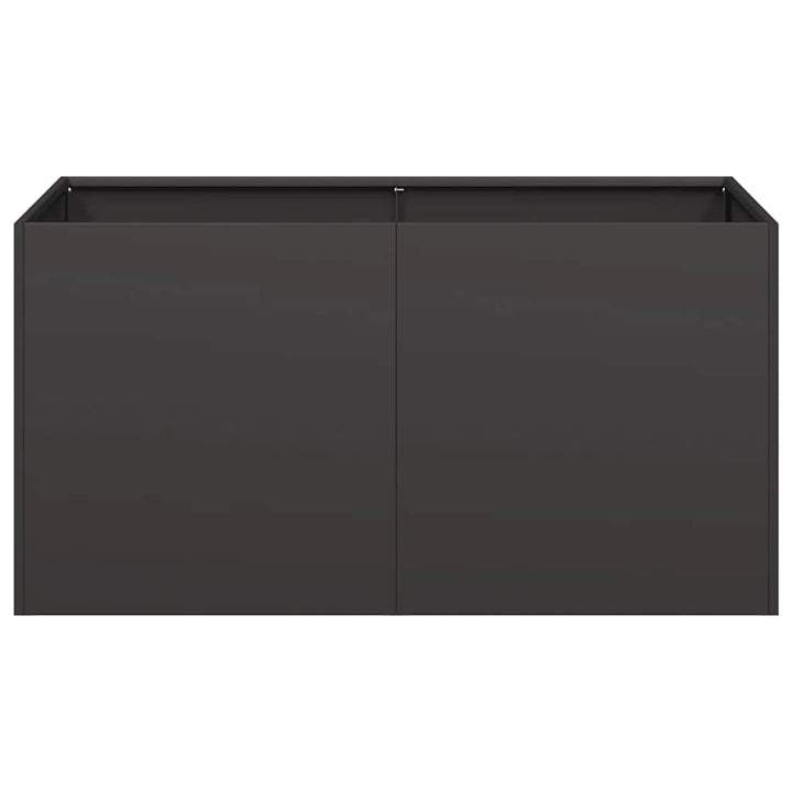plantekasse 80x40x40 cm koldvalset stål sort