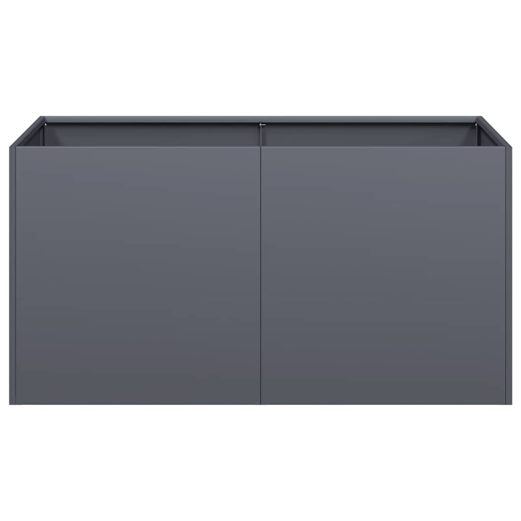 plantekasse antracitgrå 80x40x40 cm koldvalset stål