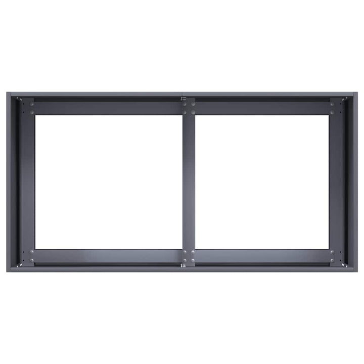 plantekasse antracitgrå 80x40x40 cm koldvalset stål