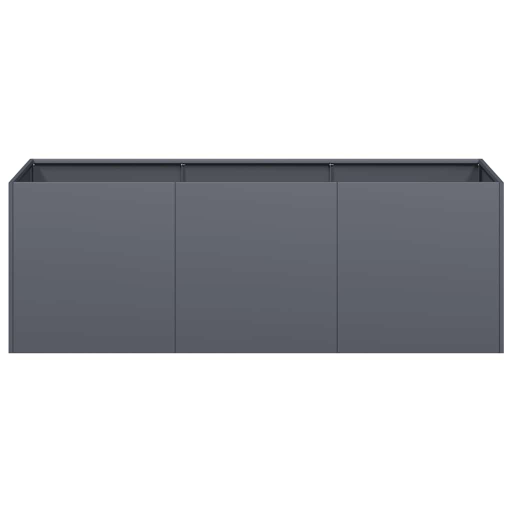 plantekasse antracit 120x40x40 cm koldvalset stål
