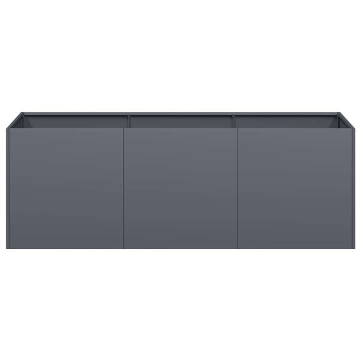 plantekasse antracit 120x40x40 cm koldvalset stål