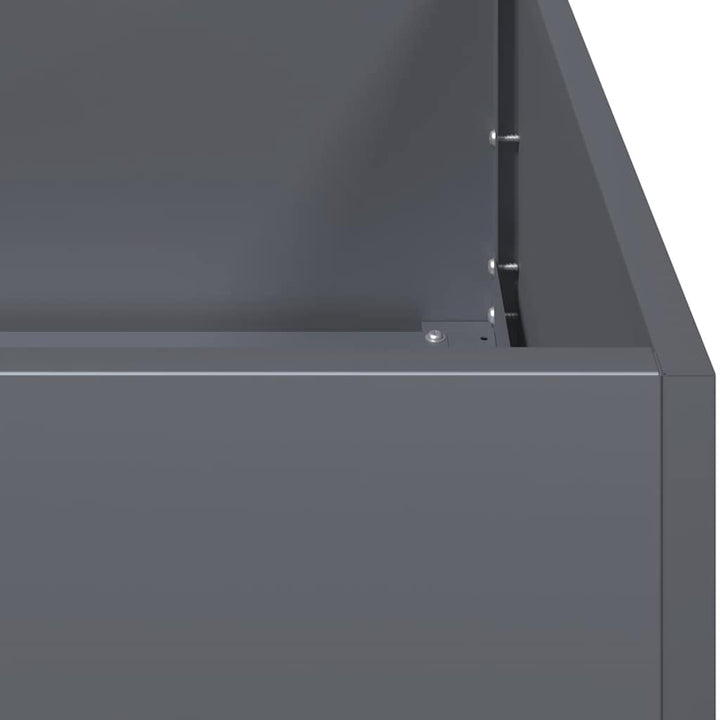 plantekasse antracit 120x40x40 cm koldvalset stål