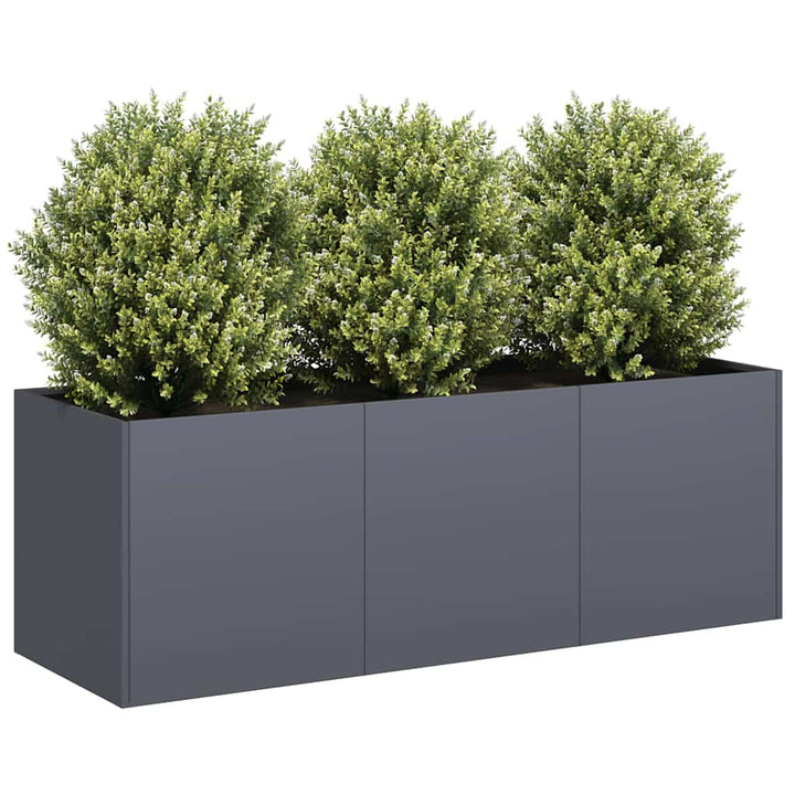 plantekasse antracit 120x40x40 cm koldvalset stål