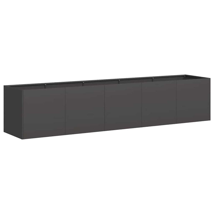 plantekasse sort 200x40x40 cm koldvalset stål