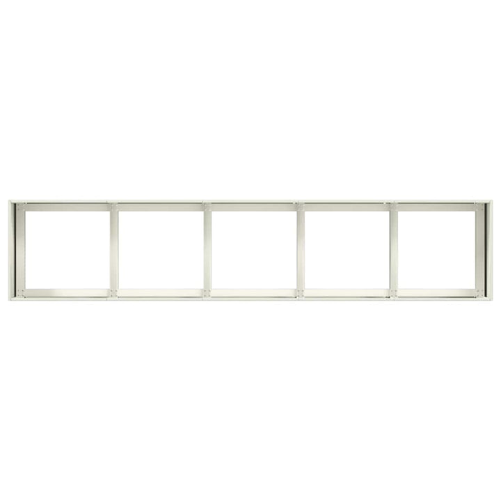 plantekasse hvid 200x40x40 cm koldvalset stål