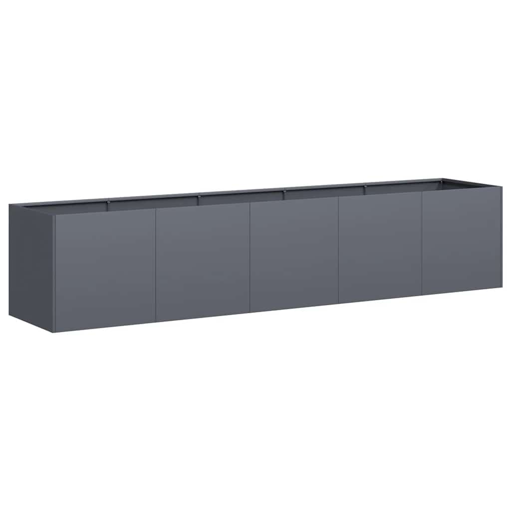 plantekasse antracit 200x40x40 cm koldvalset stål
