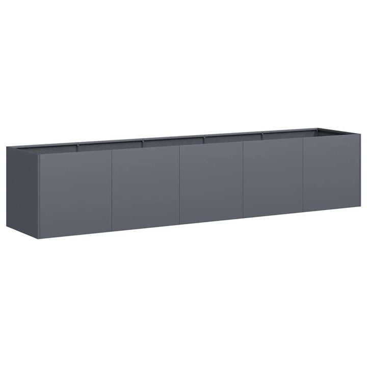 plantekasse antracit 200x40x40 cm koldvalset stål