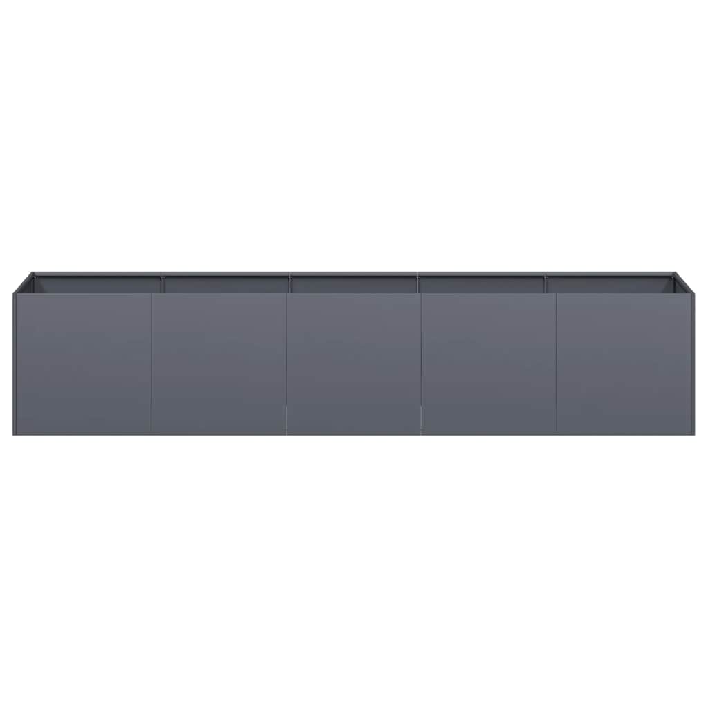 plantekasse antracit 200x40x40 cm koldvalset stål