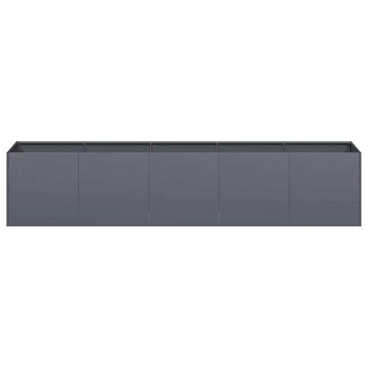 plantekasse antracit 200x40x40 cm koldvalset stål