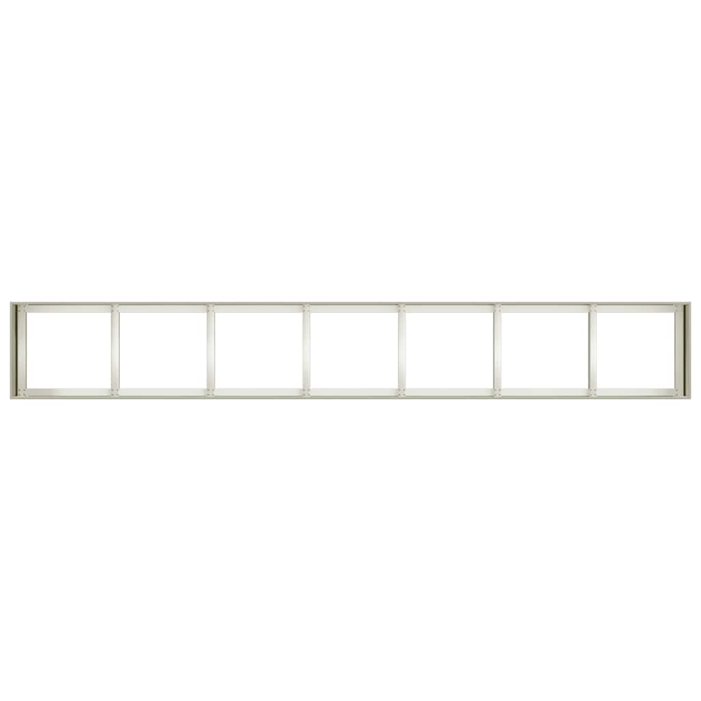 plantekasse hvid 280x40x40 cm koldvalset stål