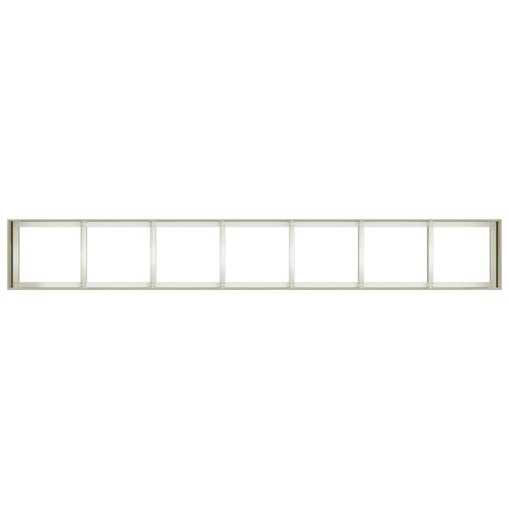 plantekasse hvid 280x40x40 cm koldvalset stål