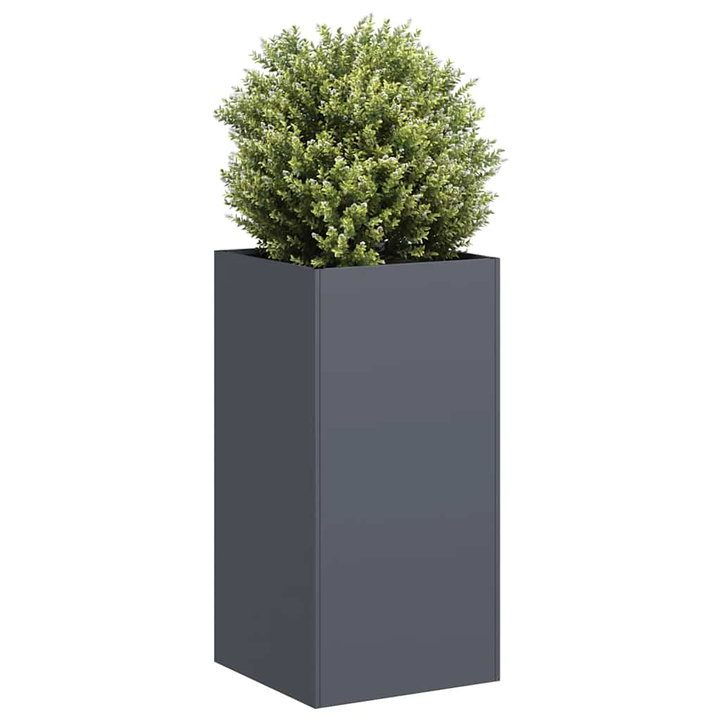 plantekasse 40x40x80 cm koldvalset stål antracitgrå