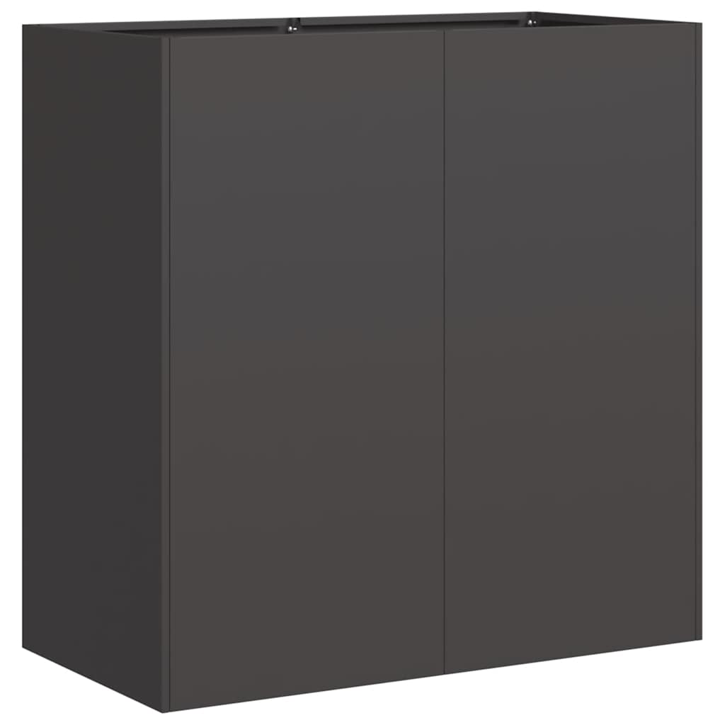 plantekasse 80x40x80 cm koldvalset stål sort