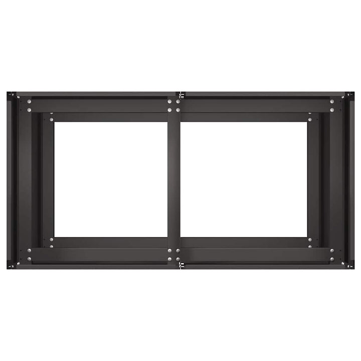 plantekasse 80x40x80 cm koldvalset stål sort